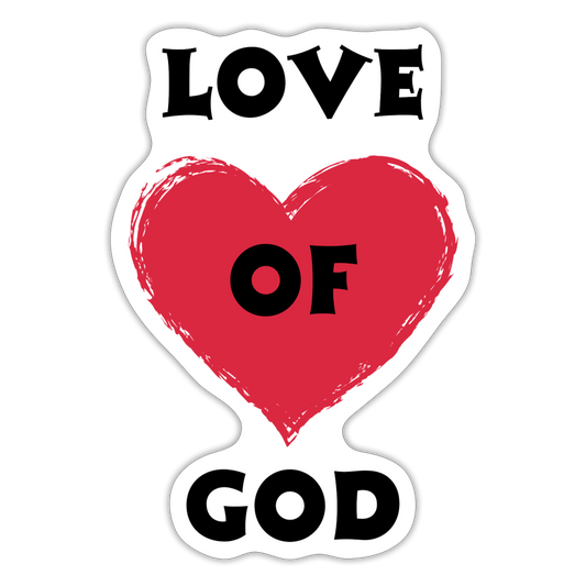 Sticker Love of God - Mattweiß