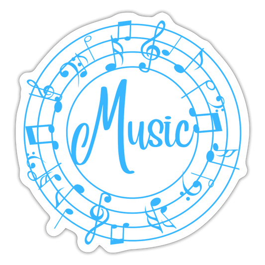 Sticker Music - Mattweiß