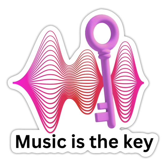 Sticker Music is the key - Mattweiß