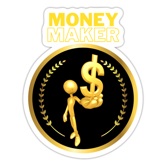 Sticker Money Maker - Mattweiß