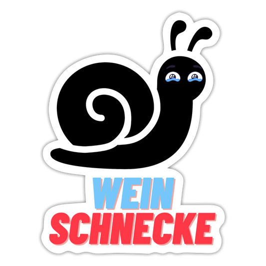 Sticker Weinschnecke - Mattweiß