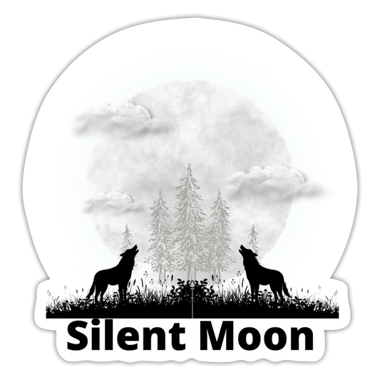 Sticker Silent Moon - Mattweiß