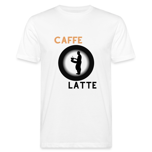 Männer Bio-T-Shirt Caffe Latte - weiß