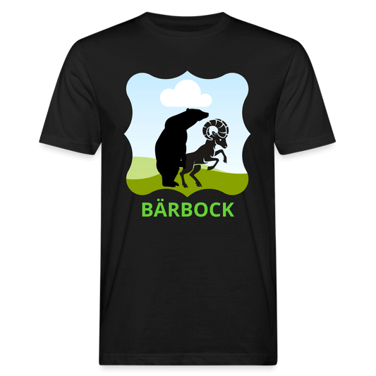 Männer Bio-T-Shirt Bärbock - Schwarz