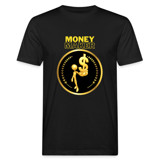 Männer Bio-T-Shirt Money Maker - Schwarz