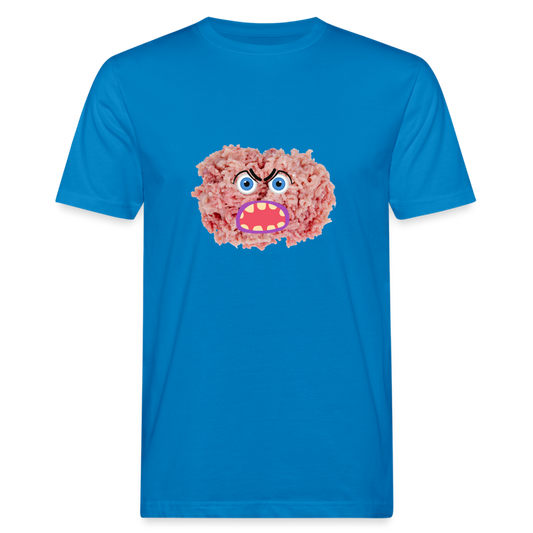 Männer Bio-T-Shirt Hackfresse - Pfauenblau